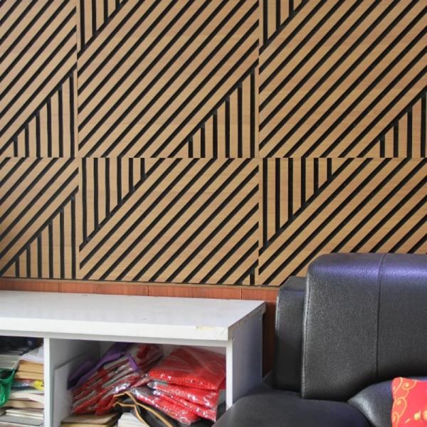 Modern Interior Sound Proof Acoustic Wood Panel Wall Decoration