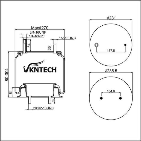Air Spring W01-358-9422/Air Suspension Spring 4151NP03/Truck Spare Parts For American Truck And Trailer