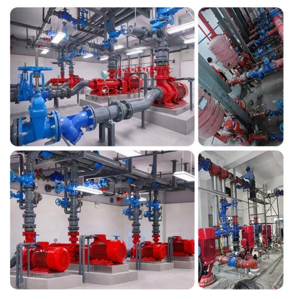 Long Axis Multi Stage Fire Fighting Water Supply System Vertical Stabilizing 0.37-200KW
