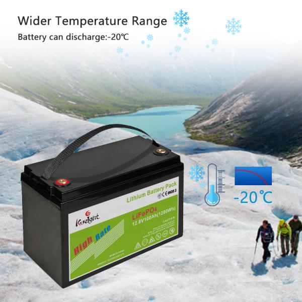 100ah 12V LiFePO4 Battery Lithium Pack For Home Appliances Use