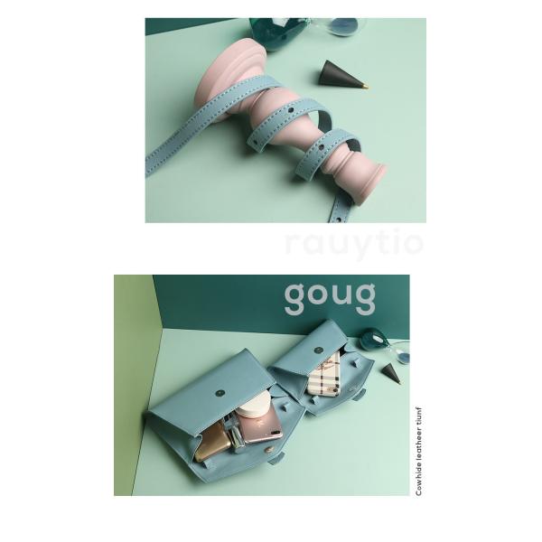 Genuine Leather Handbags with Shoulder Strap Ring Handle Envelope Bag