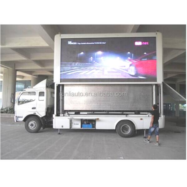With Stage Mobile Led Taxi Advertising Screen Trailer Truck for Sale
