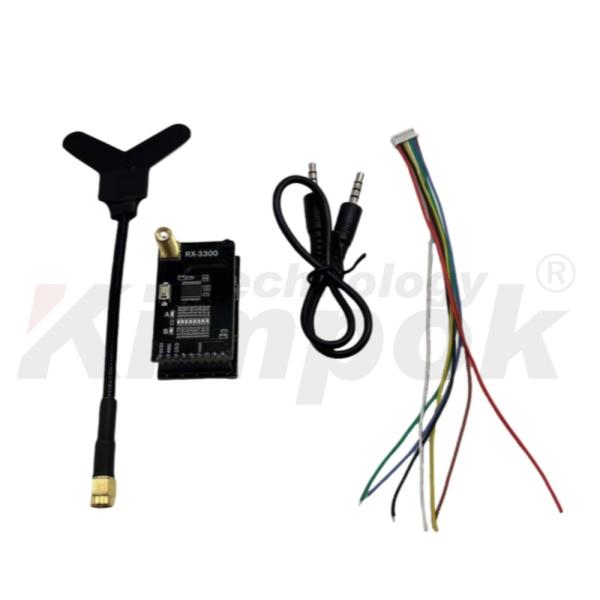 3.3G VRX 16CH Drone Video Receiver Stable Transmission Flight Monitoring