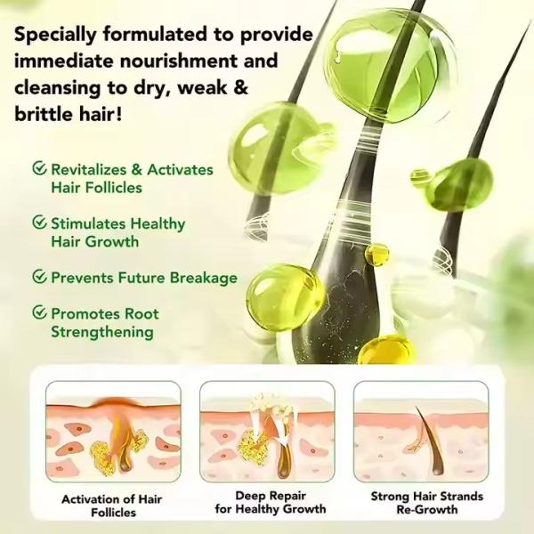 Natural Hair Treatment product display