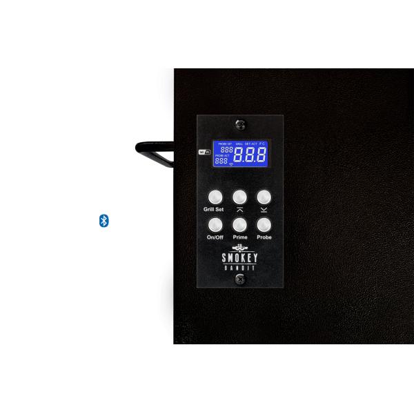 Large Black Wood Pellet Barbecue Grills Steel Structure Restaurant Outdoor Use