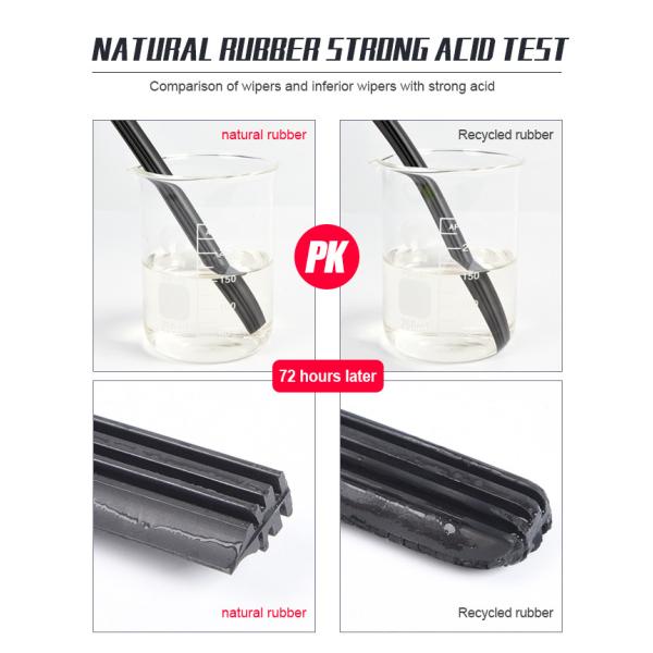 Honda City Rear Silicone Auto Windshield Wipers Blade Heated Replacement With Top Lock