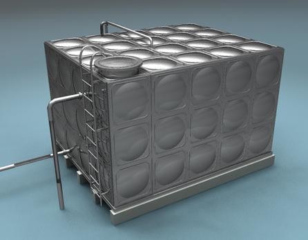 Insulated 316L 300 Gallon Stainless Steel Water Tank ISO9001 certification