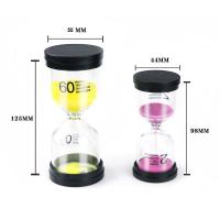 China clear Small Hourglass Colorful Sand Hour Clock  For Kids Play for sale