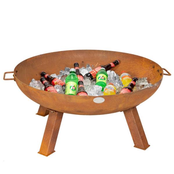 Portable Corten Steel Fire Pit Camping Corten Steel Bonfire Stoves Fire Bowl