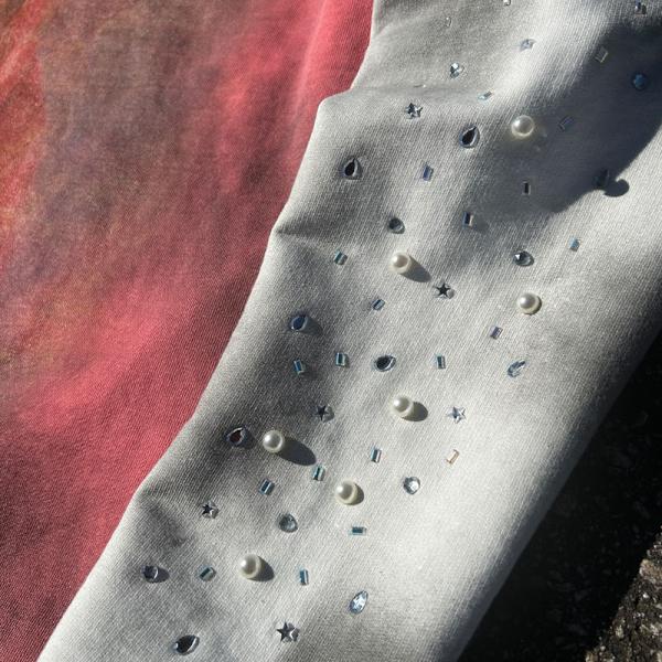 Double Layer Long Sleeve Shirt Dirty Mens Distressed Long Sleeve Shirt 200Grams