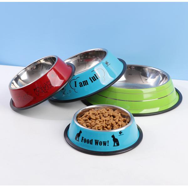 Stainless Steel Pet Cat Dog Bowls Feeders Customized Sublimation Non-Slip LCD Display NO