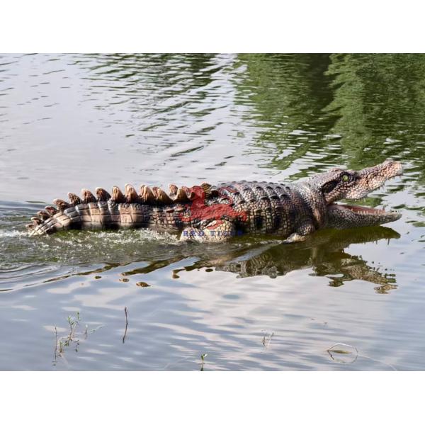 New Realistic Animatronic Remote Control Swimming Robot Crocodile