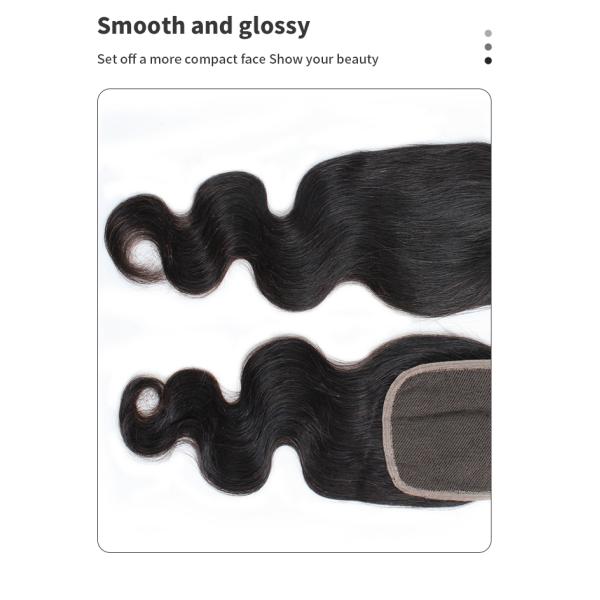 10A 4x4 Swiss Lace Remy Human Hair Closure