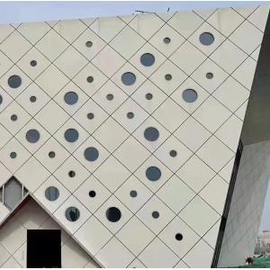 Waterproof Aluminium Perforated Panel Metal Curtain Wall Round Hole