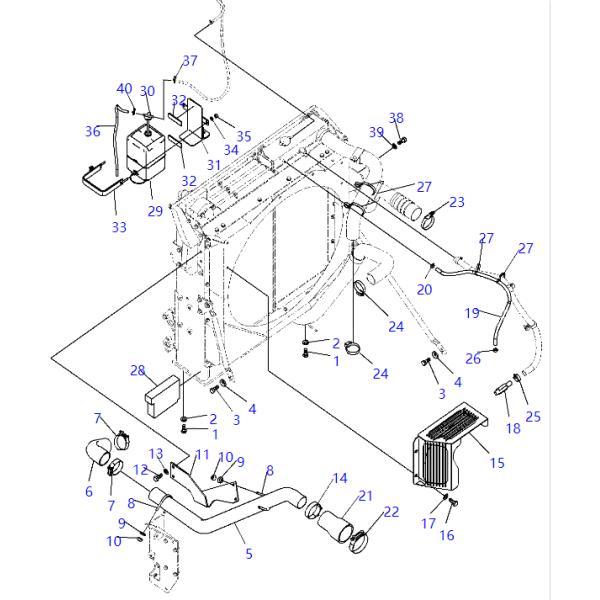 07289-00070 0728900070 Clamp Support For KOMATSU Excavators HB205 HB215 PC100 PC100L