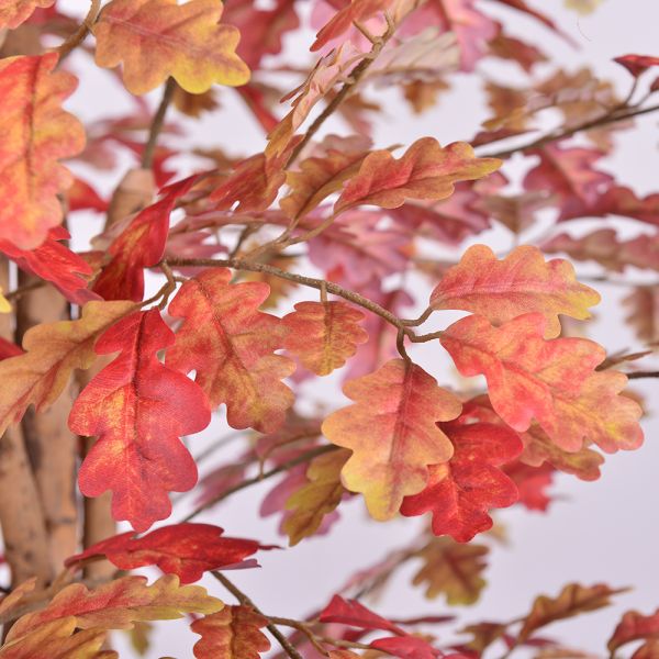 Artificial Autumn Color Oak Tree 150cm 180cm 210cm | Seasonal Faux Oak for Interior Decor & Commercial Landscaping