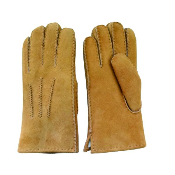 Lambskin Fashion Womens Soft Leather Gloves Plain Style For Hands Warm