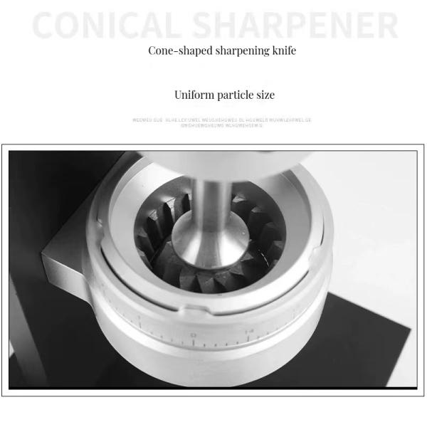 Customized Size 83mm Conical Burr Coffee Grinder Hand Crank Aluminum Alloy Body for Coffee Tea Tools