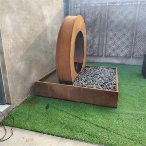 Quality Customizable Electric Corten Steel Water Feature For Architectural Design wholesale