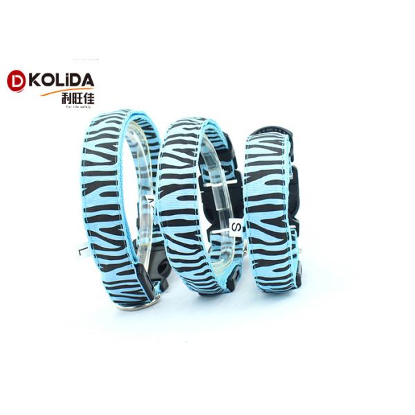 LED Light up Dog Pet Night Safety Collar LED Bright Flashing Adjustable Nylon Collar