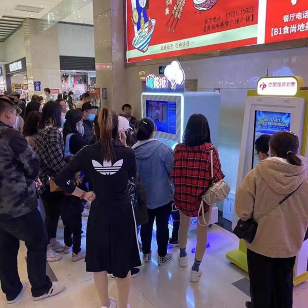 Unmanned Operation Smart Candy Floss Machine SDK ROHS