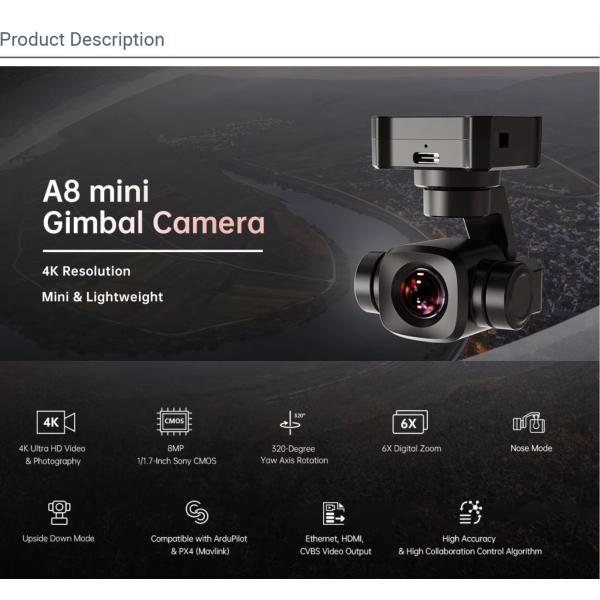 Four-Optical Pod Gimbals Drone Camera with GPS 3-Axis Gimbal and Thermal Imaging Laser Ranging ZT30 180-Degree Hybrid Zoom
