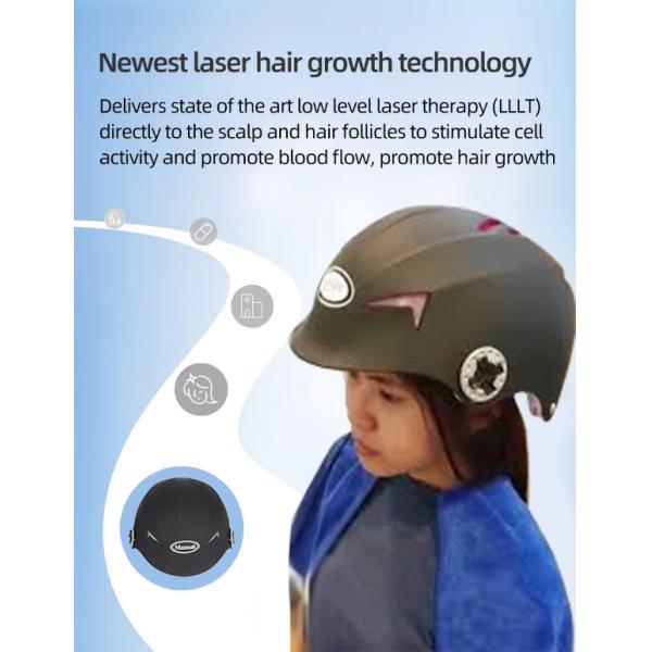 93 LED Beads 680nm LLLT Hair Regrowth Helmet with 20 Minutes Operation for Hair Growth