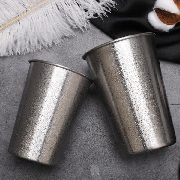 4 Pieces Stackable Stainless Steel Kids Tumblers Sturdy And User Friendly Metal Cups For School And Picnics