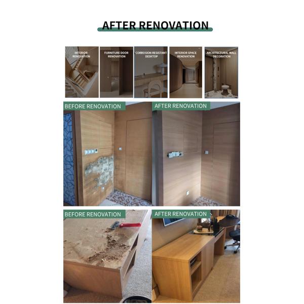 Bottom Adhesive Self Adhesive PVC Film B1 Fire-proof Level With Released Paper 2