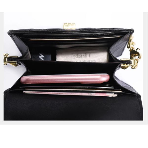 2019 new leather mini small change small bag vertical versatile rim-mesh sheepskin cell phone bag