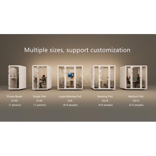 Fully Enclosed Soundproof Sleeping Pod Portable Modular Capsule House