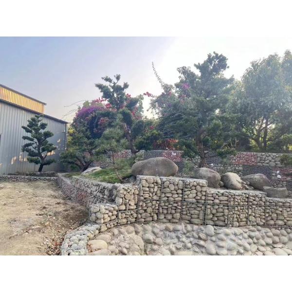 Hot Dip Galvanized Metal Welded Stone Cage Mesh Gabion Box For Wall Defensive Structure