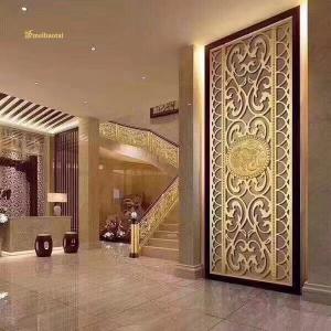 Quality 8mm 201 Stainless Steel Partition Room Divider Decorative Screen Panels wholesale