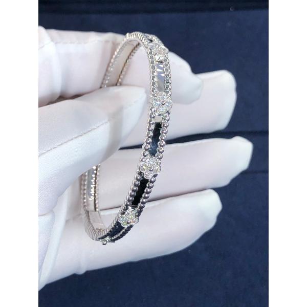 Customization 18k Gold Van Cleef & Arpels PerléE Sweet Clovers Bracelet Medium Model