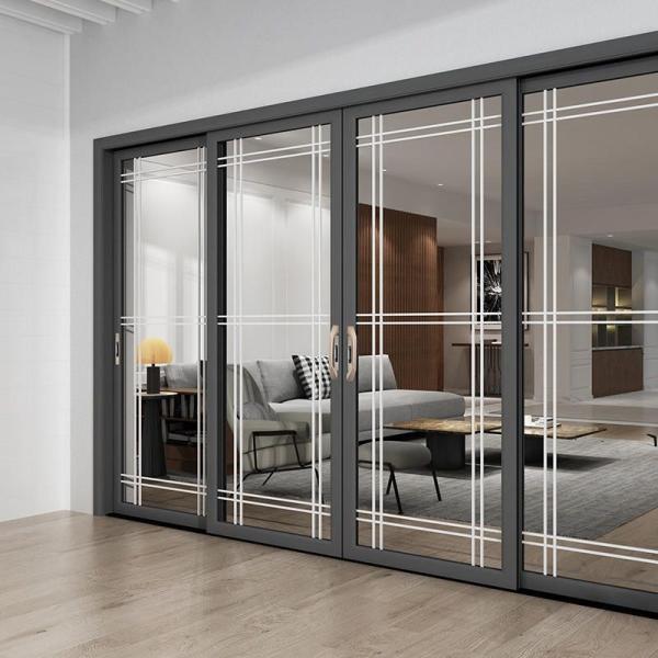 SKATE Modern Design Aluminum Sliding Doors with 35dB Sound Insulation for Residential