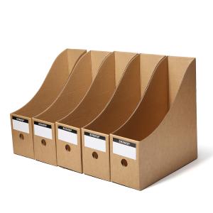 China Kraft Paper File Box Paper Packaging Box OEM Logo Printing CMYK Display on sale