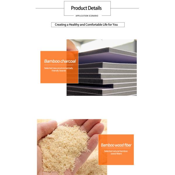 Interior Decoration Metal Wood Veneer Wall Panel Environment Friendly Bamboo Charcoal Wood Veneer