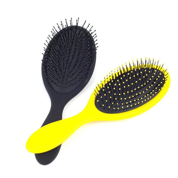 Plastic Handle Hair Paddle Brush Wet And Dry Message Detangling Hair Brush
