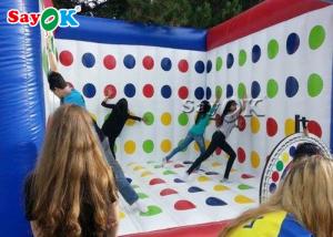 Quality Inflatable Outdoor Games Blue And White  Inflatable Sports Games / Advertising 3D Inflatable Twister Mattress wholesale