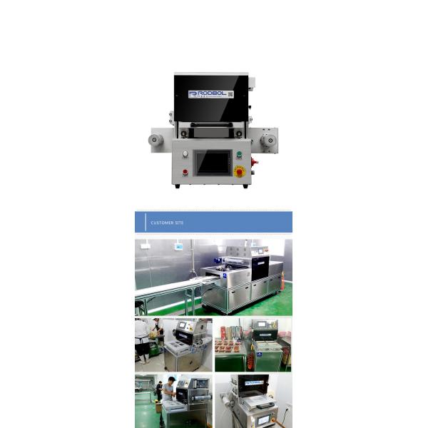 Laboratory Table Top Tray Sealing Machine With N2 CO2 O2 Gas Filling