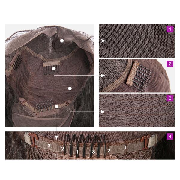 Straight Human Hair Wigs Full Lace Brazilian Hair Weave For Black Women