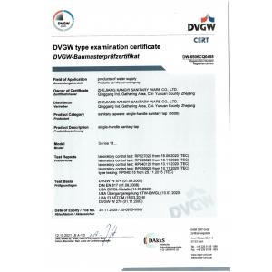 Zhejiang KANGYI Sanitary Ware Co., Ltd Certifications
