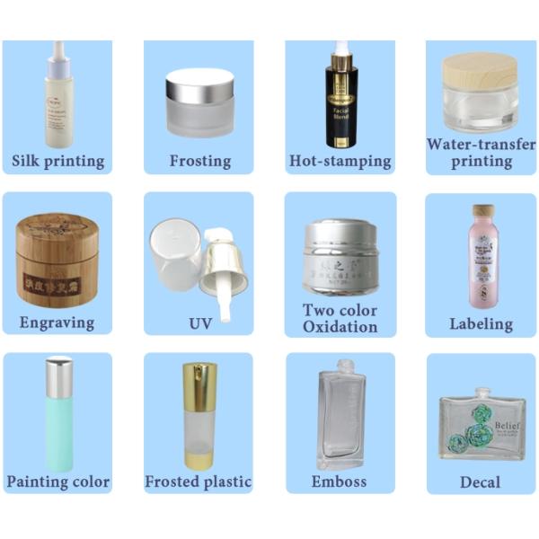 10ml Small Glass Spray Bottles Perfume Crimp Neck Offset Printing Surface