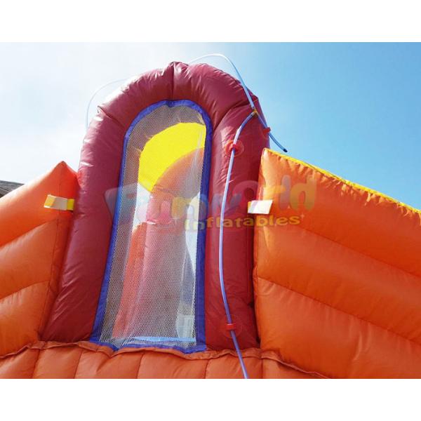 Multi Color Jumping Bounce House Inflatable Water Slide With Pool