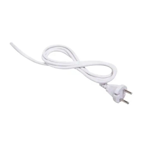 1m Vde Eu electrical 2.5A 120V/220V/240V 2 pin AC power cord cable standard power cord white hair dryer straightener plu
