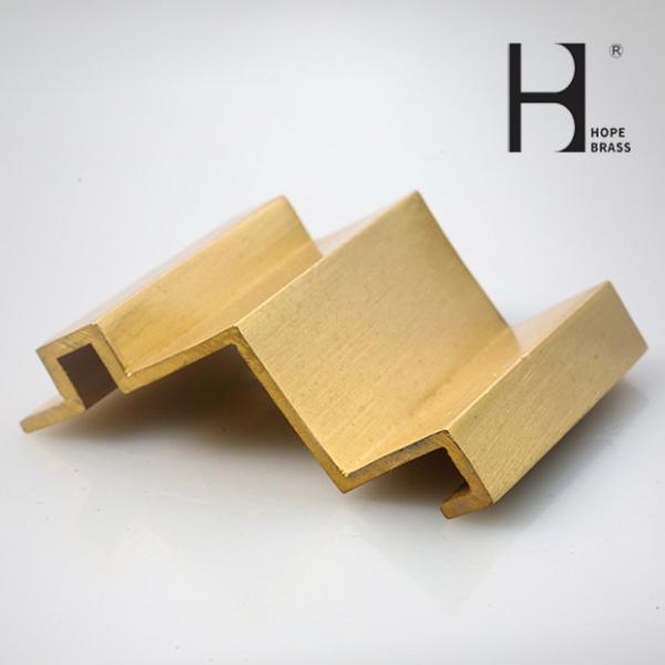 Decorative Brass Hardware Copper Alloy Extrusions Sections CuZn39Pb2 CuZn39Pb3 C3600 C3604 C38500 ODM OEM Brass Profiles
