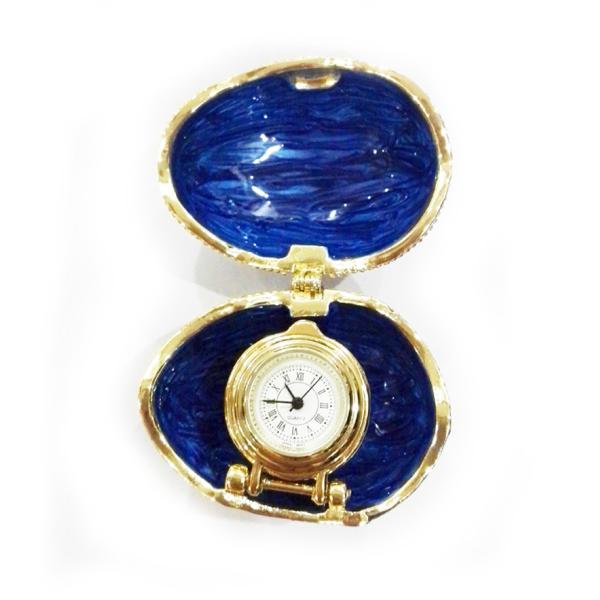 Handicraft faberge egg metal jewelry box Faberge Egg Trinket Jewelry Box with a Pearl Estee Egg Jewelry trinket box