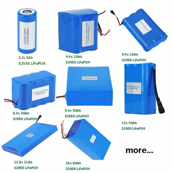 32650 Single Cell LiFePO4 Battery Pack 5000mah 3.2v With Oem Service