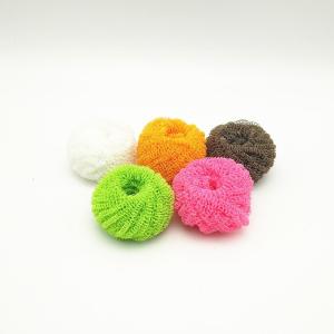 Non Scratching Polyester Fiber Scourer Wear Resistant Without Hurting Hands