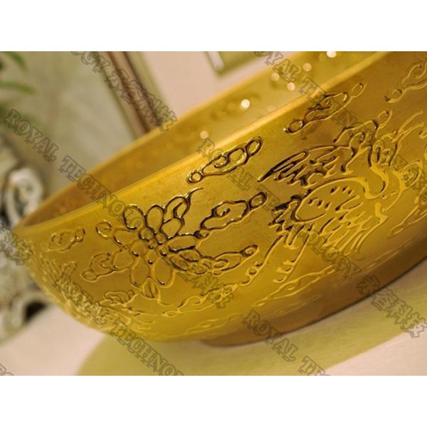 Ceramic PVD Coating Equipment , Ceramic TiN Gold Basin Ion Plating System, PVD gold plating machine on Glass, ceramic